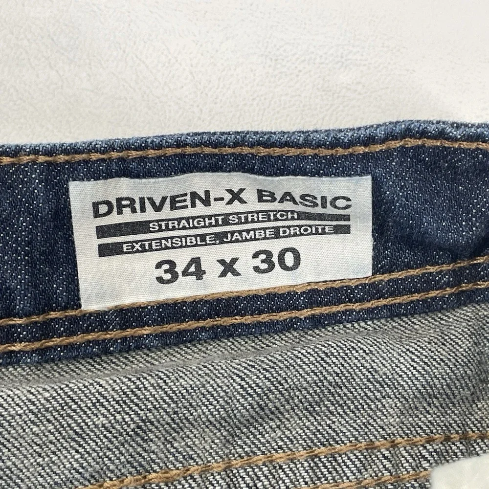 Buffalo Driven X Basic‎ Straight Stretch Jeans Mens Size 34x30 Blue